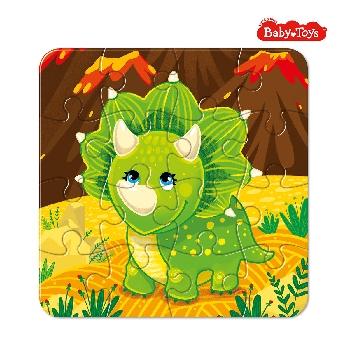 Пазл First Puzzle "Динозаврик" (16 эл) Baby Toys