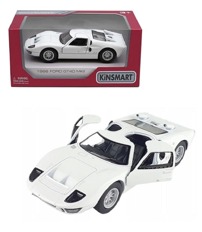 Kinsmart. Модель арт.KT5427W/1 "Ford GT40 MKII 1966" 1:36 (белая) инерц.