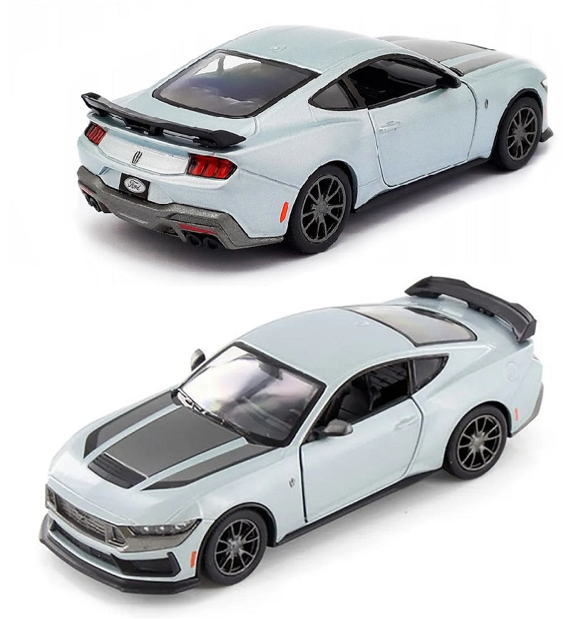 Kinsmart. Модель арт.KT5455W/2 "Ford Mustang Dark Horse 2024" 1:38 (голубой мет.) инерц.