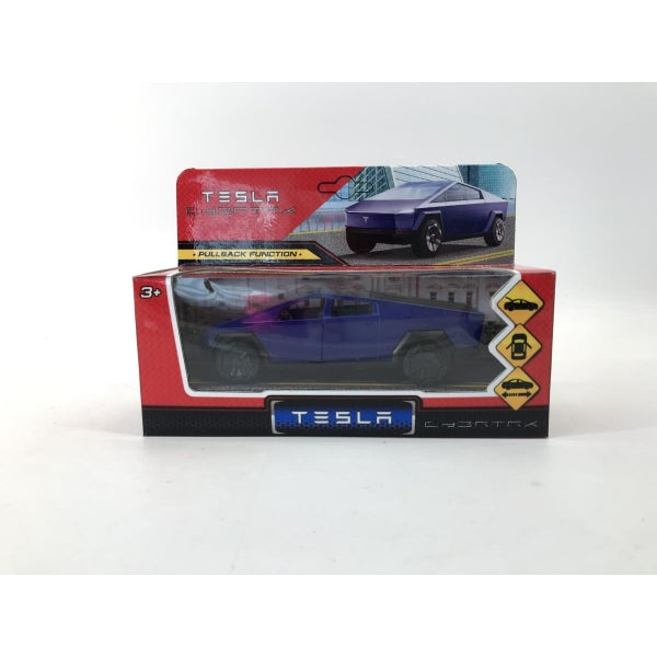 CYBERTRCK-12-BU Машина металл tesla cybertruck 13,7см, дв,инер,синий, кор. Технопарк в кор.2*36шт