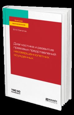 ДИАГНОСТИКА И РАЗВИТИЕ ПРАВОВЫХ ПРЕДСТАВЛЕНИЙ НЕСОВЕРШЕННОЛЕТНИХ ОСУЖДЕННЫХ. Учебное пособие для вузов