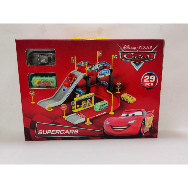 Игрушка пластик парковка +2 машинки, тачки, кор. - в кор.2*30шт