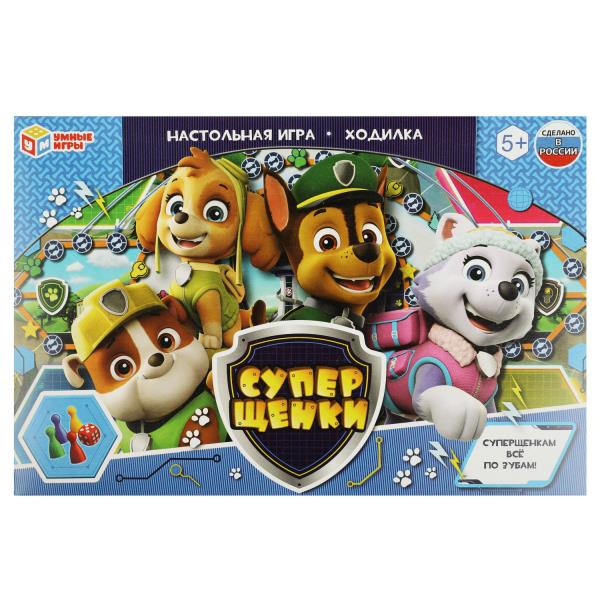 Супер щенки. Настольная игра-ходилка. 217х330х27мм. Умные игры в кор.20шт