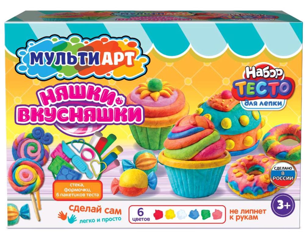 Набор для лепки няшки-вкусняшки, 24 см MultiArt в кор.8шт