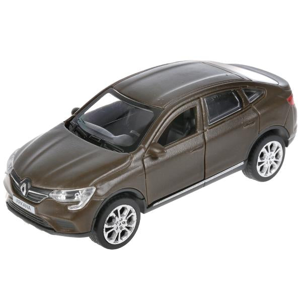 Машина металл свет-звук RENAULT ARKANA матовый бежевый 12 см, двери, кор. Технопарк в кор.2*36шт