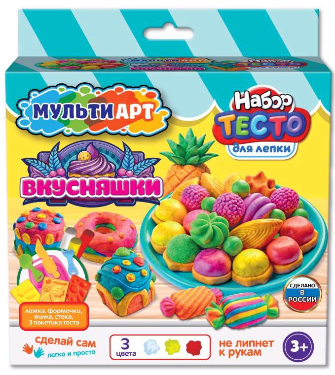 Набор для лепки вкусняшки, 18 см MultiArt в кор.11шт