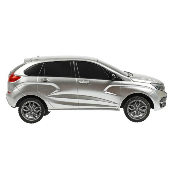 Машина р/у LADA XRAY 18 см, свет, сереб, кор. Технопарк в кор.36шт