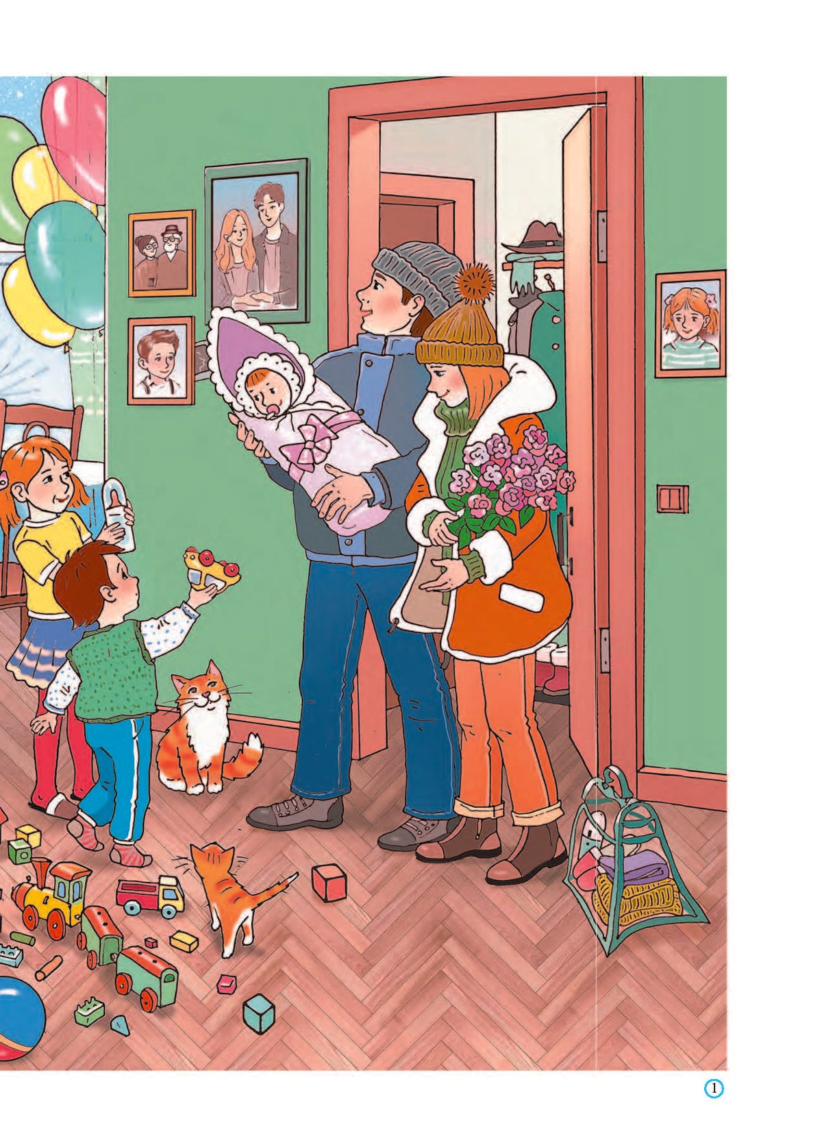 Дидактический материал по лексической теме. Моя Семья. С 4 до 6 лет. Игры. Цветные сюжетные картинки. ФОП ДО. ФГОС ДО.