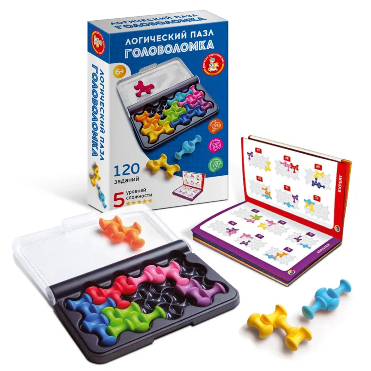 Игра головоломка "Логический пазл" фигурная 8 эл Учись играя
