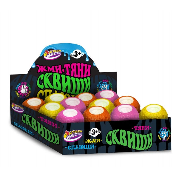 Супер Жим. Игрушка-антистресс "Выпрыгунчики. Космонавт" 6 см, дисплей, уп-12шт. арт.C52981-RU