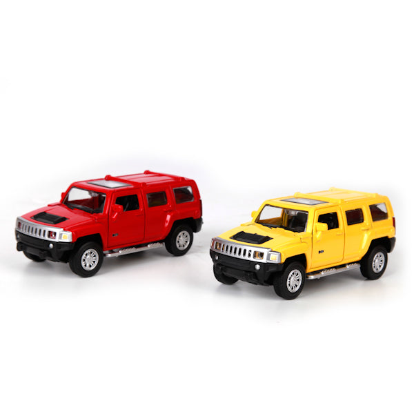 МАШИНА "ТЕХНОПАРК" МЕТАЛЛ. ИНЕРЦ. HUMMER H3, ОТКРЫВ. ДВЕРИ В РУСС. КОР. в кор.2*36шт арт.67301