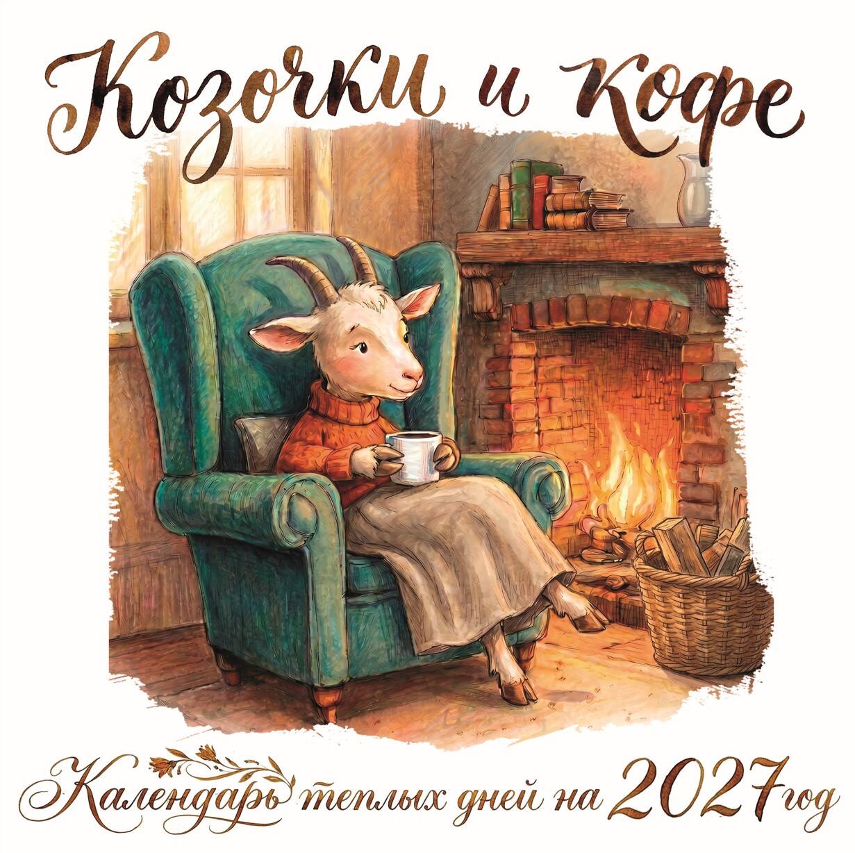 Козочки и кофе. Календарь теплых дней на 2027 год