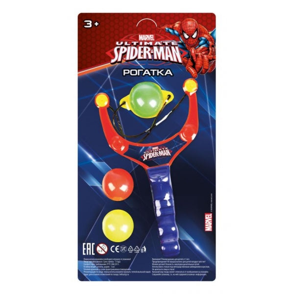 Рогатка с шариками spider man, блист.15,5*30*5см - в кор.2*108шт