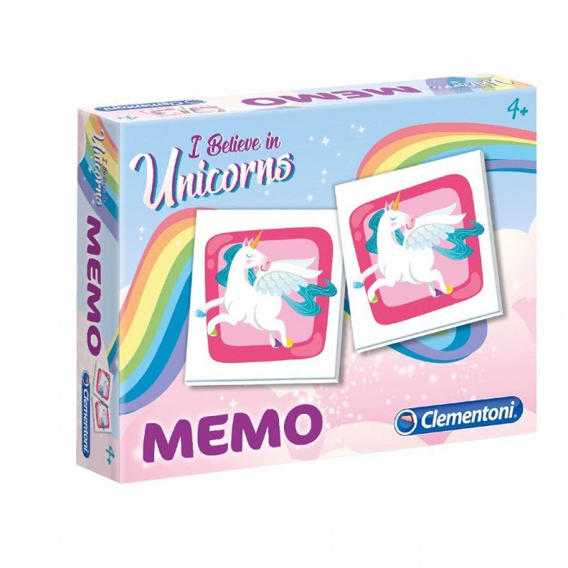Clementoni. Наст. игра "Мемо Pocket Unicorn" (Единорог) арт.18032