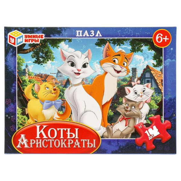 Коты Аристократы. Пазл классический в коробке. 104 детали. 190х141х35 мм. Умные игры в кор.24шт