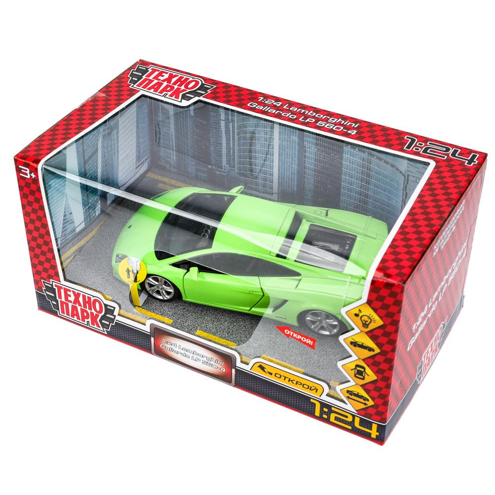 Машина металл свет-звук lamborghini gallardo lp 560-4, 18 см, двери,багажник Технопарк в кор.2*6шт