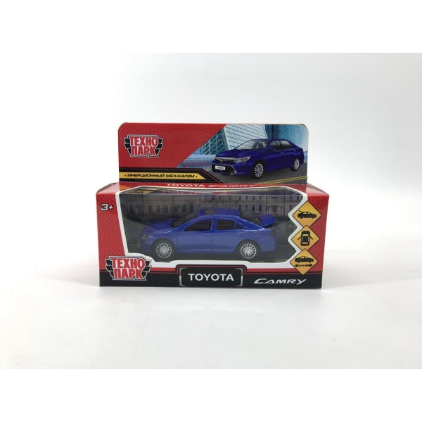 4660254407381 Машина металл TOYOTA CAMRY 12 см, двери, багаж, инерц. синий ,кор Технопарк в кор.2*36