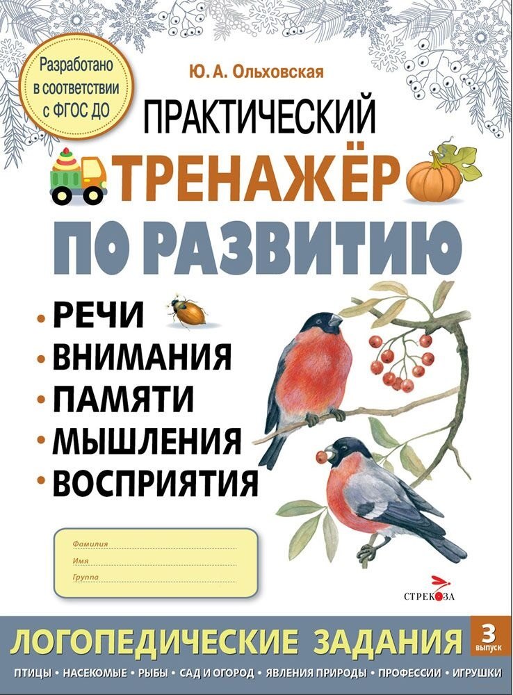 Практический тренажер по развитию речи, внимания, памяти, мышления, восприятия. Выпуск 3. Рабочая тетрадь