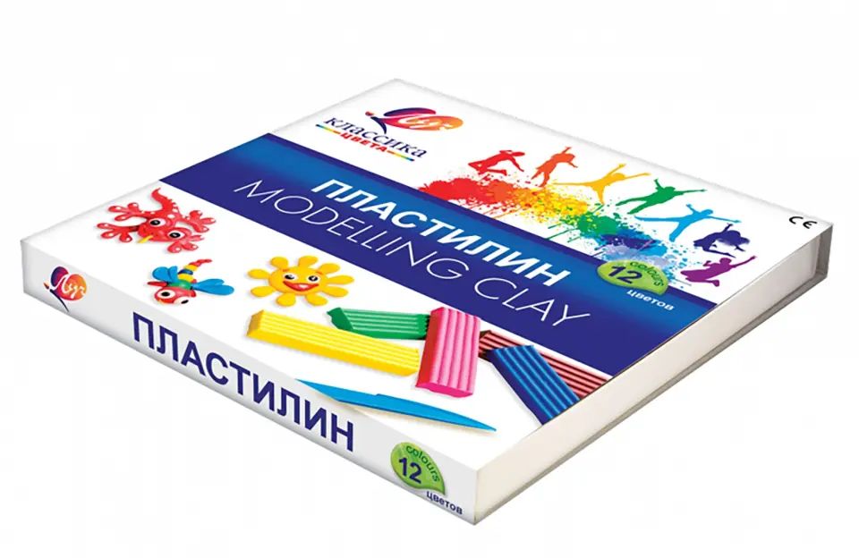 Пластилин 12цв 7С 331-08 (ассорти) Классика