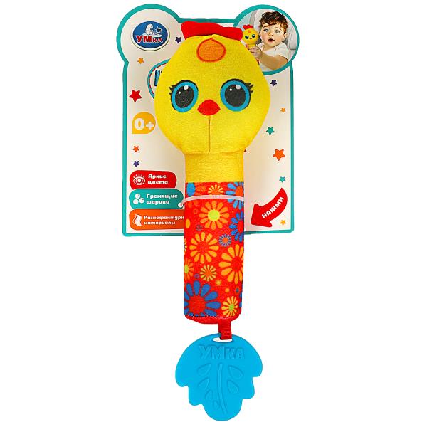 Текстильная игрушка погремушка - пищалка мякиши Умка в кор.250шт