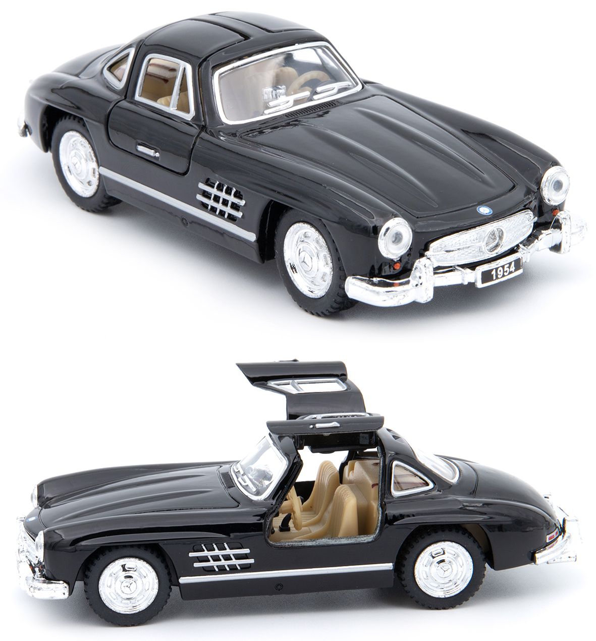 Kinsmart. Модель арт.КТ5346/3 "Mercedes-Benz 300SL 1954" 1:36 (черная) инерц.