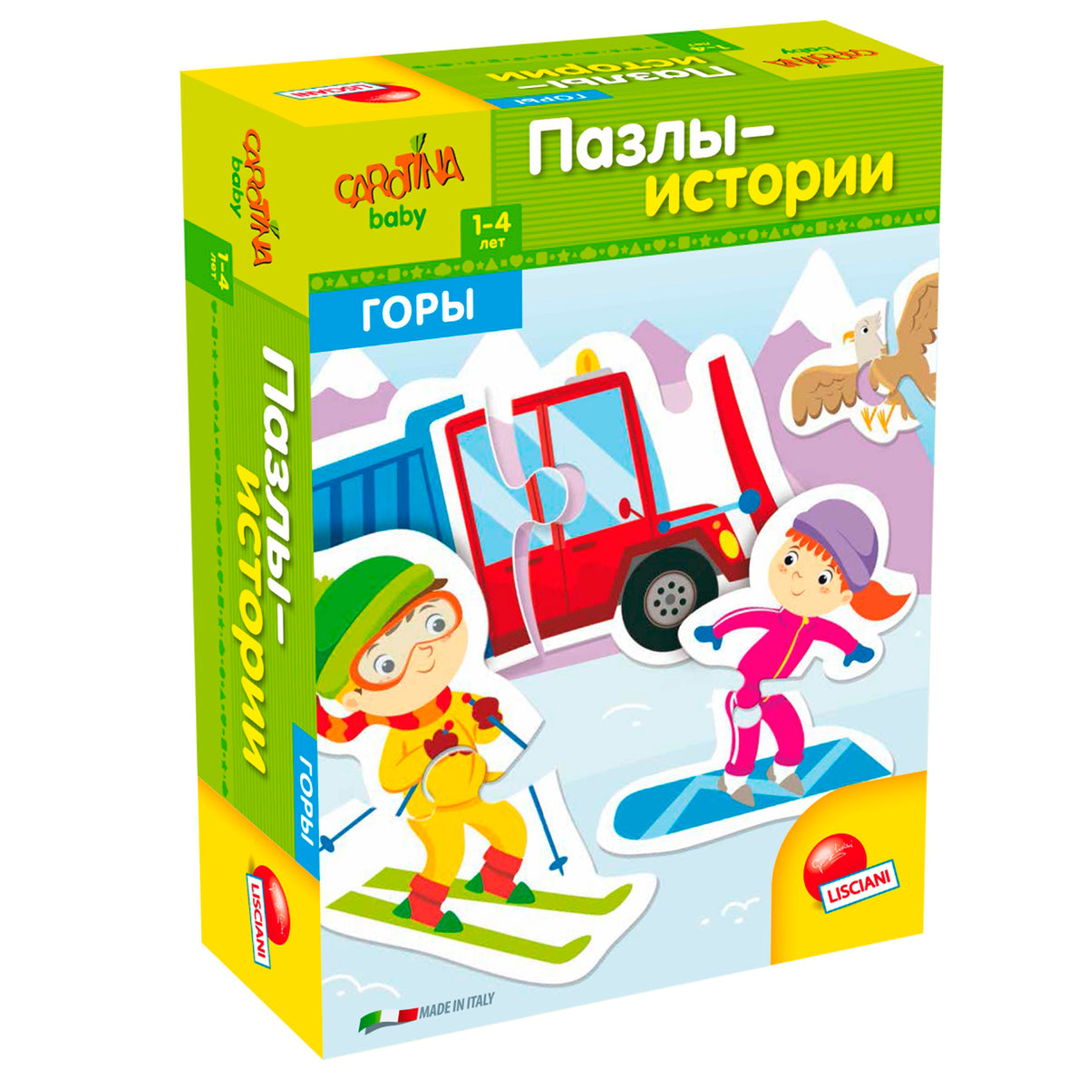 Lisciani. Carotina Baby. Пазлы-истории для малышей "Горы" арт.R65431