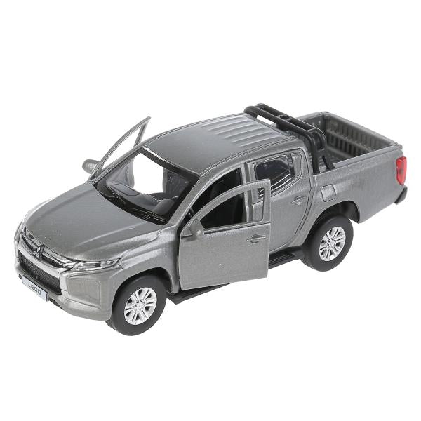 Технопарк. Модель "Mitsubishi L200 Pickup" матовый серый 13см, металл двери, багаж арт.L200-12FIL-GY