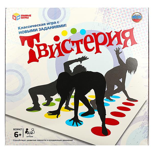Твистерия. Комнатная игра. 285х280х40 мм. Умные игры в кор.20шт