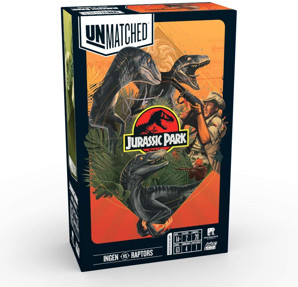 GaGa. Наст. игра "Unmatched. Jurassic Park. InGen vs Raptors" (русс. правила) арт.GG363