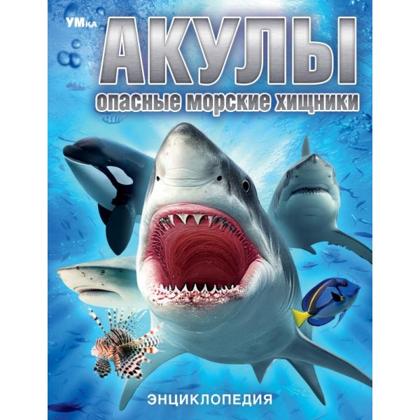 Акулы. Опасные морские хищники. Энциклопедия. 197х255 мм. 7БЦ. 48 стр. Умка в кор.15шт