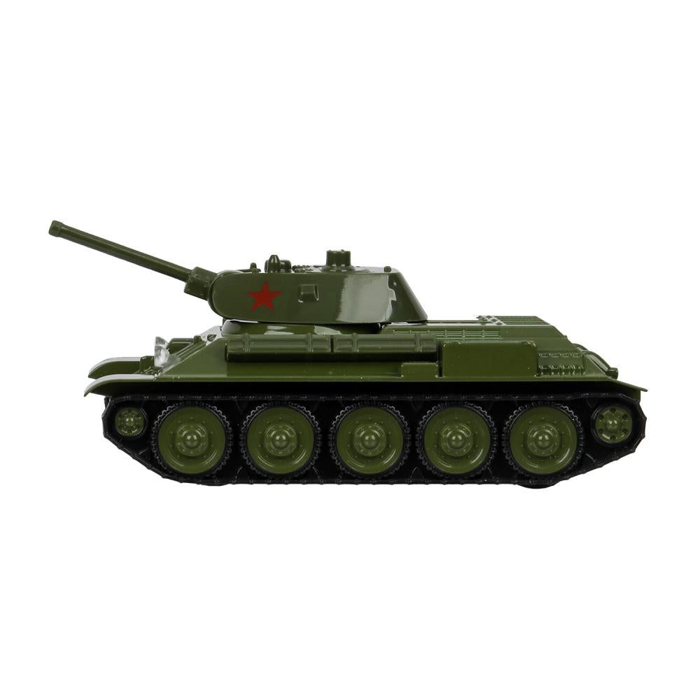 Машина металл УРАЛВАГОНЗАВОД Т-90 ТАНК т-34 12 см,зеленый,звезда, кор. Технопарк в кор.2*32шт