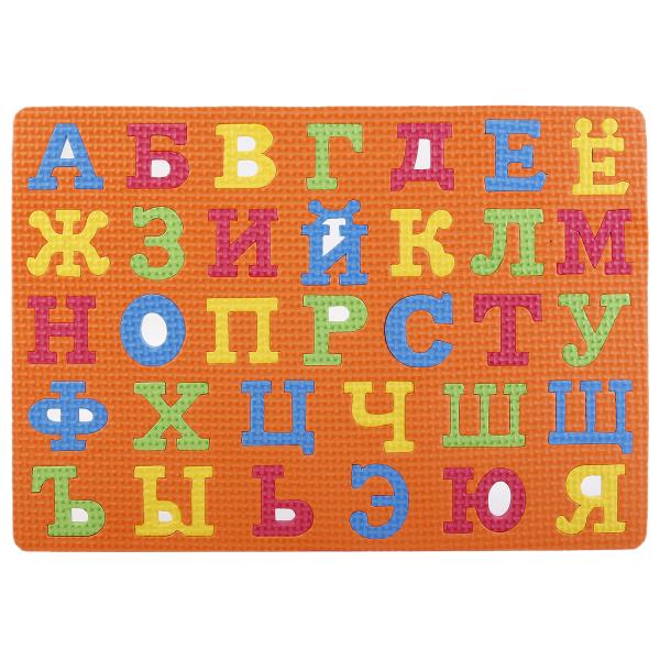 МИНИ-КОВРИК СБОРНЫЙ "ИГРАЕМ ВМЕСТЕ" "ЛЮБИМЫЕ ГЕРОИ ЭКРАН" С АЛФАВИТОМ, 33 ЭЛЕМ. В ПАК. в кор.2*180шт