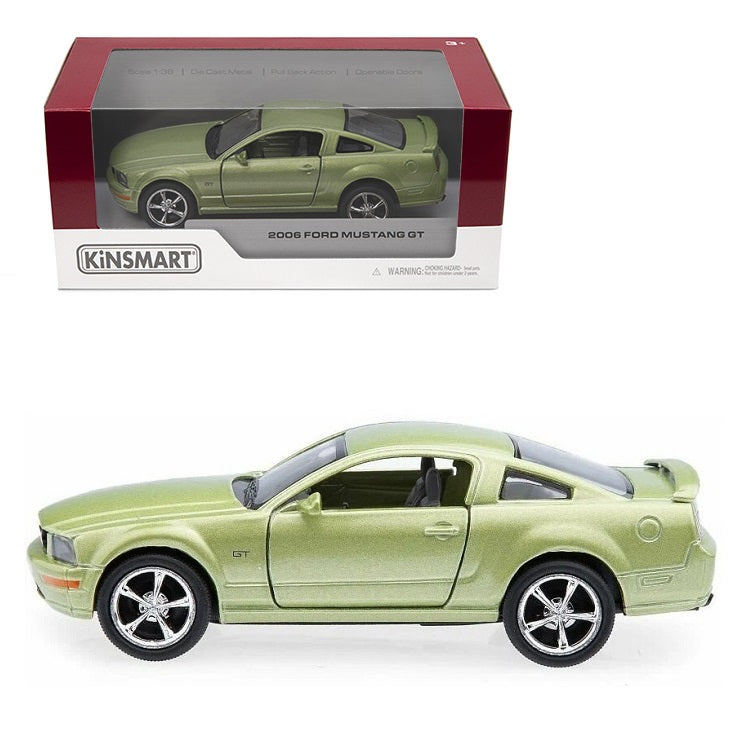 Kinsmart. Модель арт.KT5091/2 "Ford Mustang GT 2006" 1:36 (зеленая) инерц.