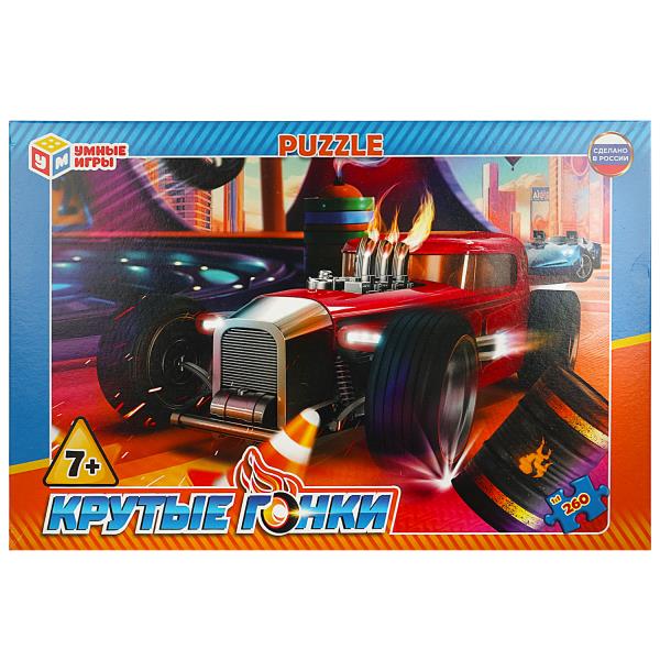 Крутые гонки. Пазл классический в коробке. 260 деталей. 285х190х33 мм. Умные игры. в кор.12шт
