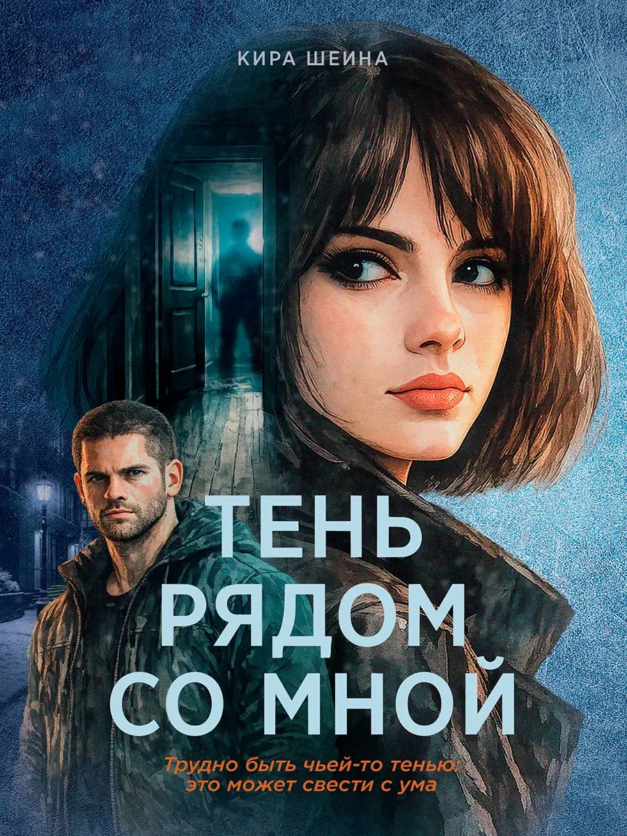 ТЕНЬ РЯДОМ СО МНОЙ тиснение серебро, глянц.ламин, офсет 145х203