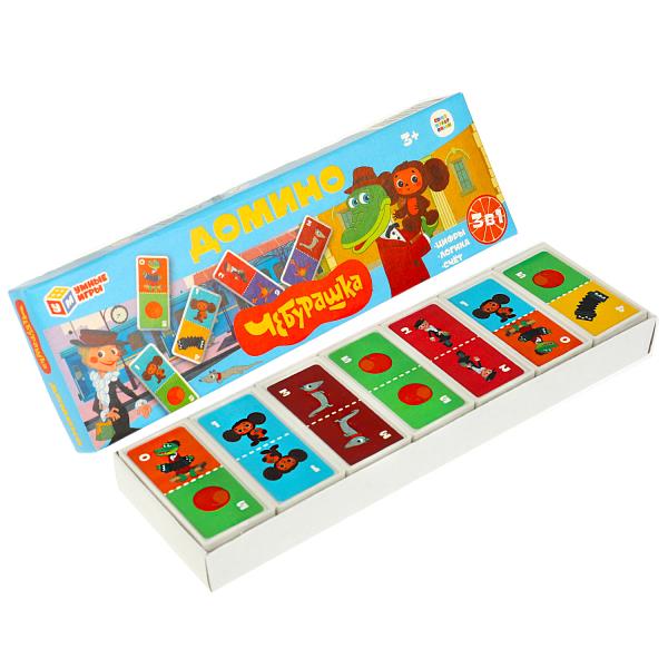 Союзмультфильм. Чебурашка. Домино. 3в1. 175х55х18 мм. Умные игры. в кор.100шт
