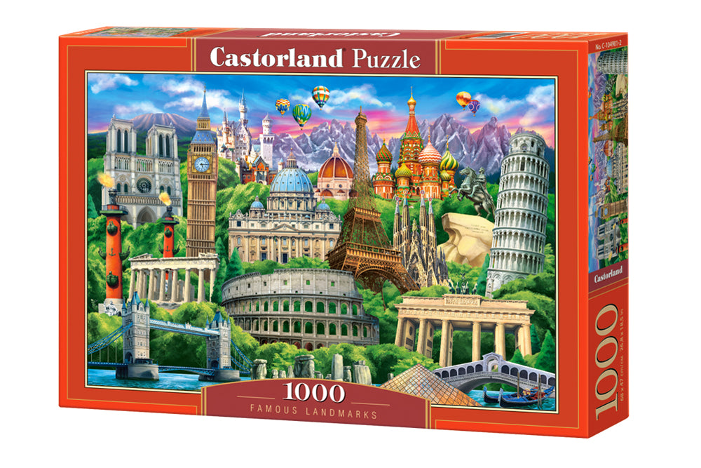 Castorland. Пазл 1000 арт.C-104901 "Достопримечательности мира"