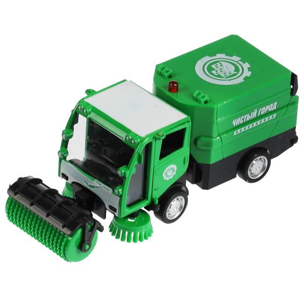 VACCAR-12SL-GN 317735 Машина металл свет-звук УБОРОЧНАЯ МАШИНА 15,5 см, двери, багаж, зелен, кор. Те
