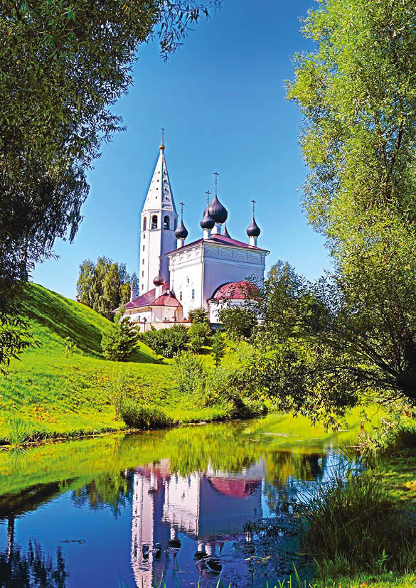 Россия Великолепная. Село Вятское. Формат А3.