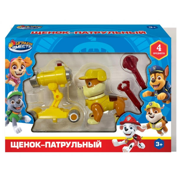 Фигурка щенок патрульный, 3 вида в ассортименте, коробка 17*11,5*5 см ИГРАЕМ ВМЕСТЕ в кор.2*84шт