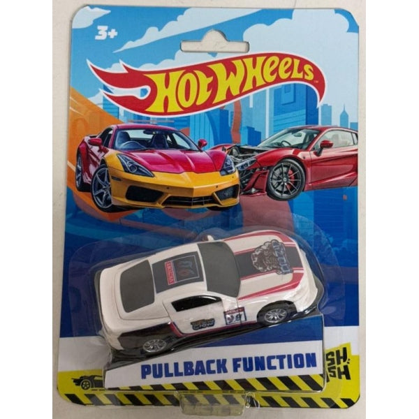 Машина пластик hot wheels 8 см, инерц, подв. дет., белый Технопарк