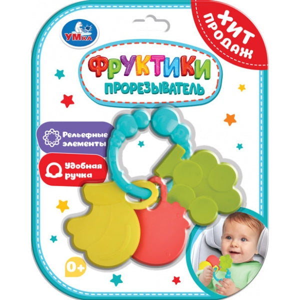 Прорезыватель фруктики на блист. Умка в кор.2*144шт