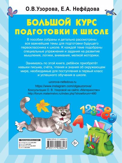 Большой курс подготовки к школе
