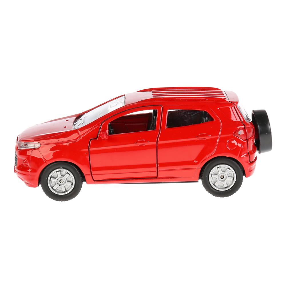 Машина металл FORD Ecosport красный 12см, открыв. двери, инерц. в кор. Технопарк в кор.2*24шт