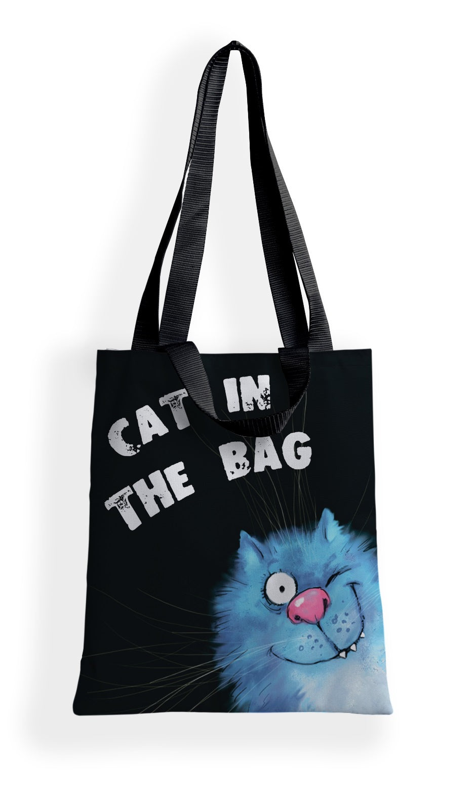 Сумка-шоппер "Синие коты Cat in the bag" арт.8700 (35*40 см.) худ. Зенюк