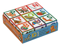 Настольная игра. IQ кубики. 9 кубиков в поддончике. Алфавит. English. 4+