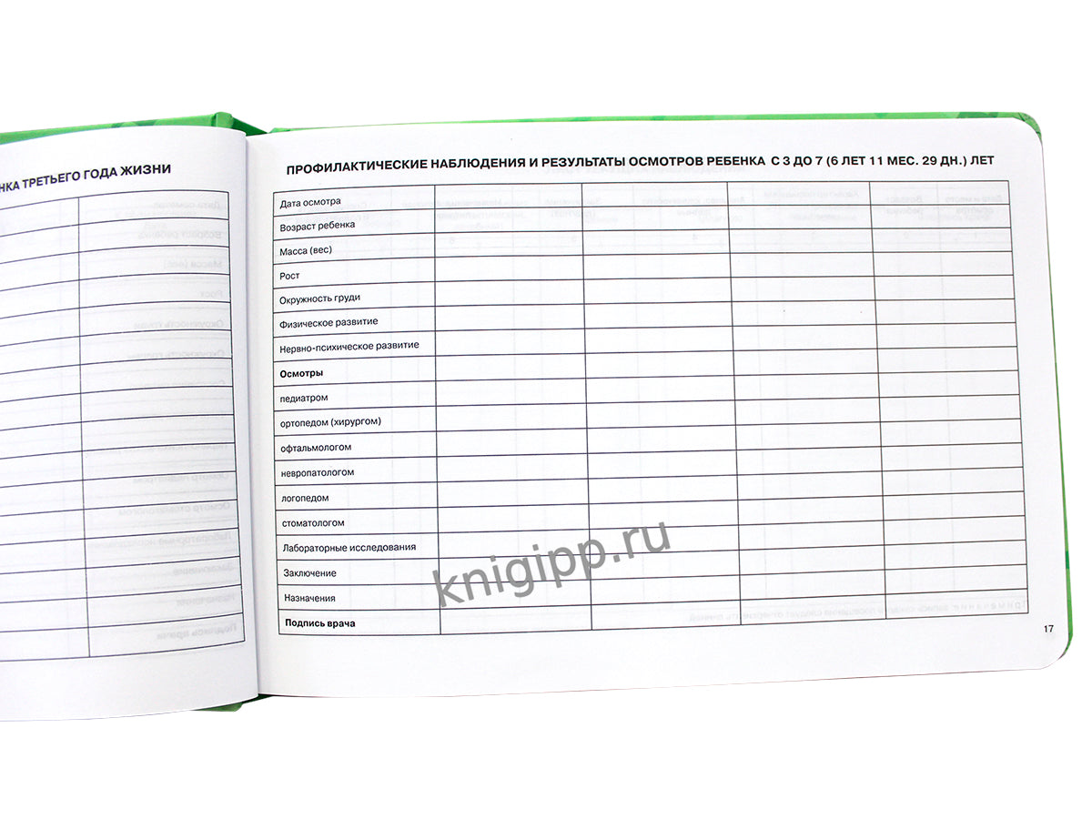 МЕДИЦИНСКАЯ КАРТА с резинкой. ЗЕЛЁНАЯ