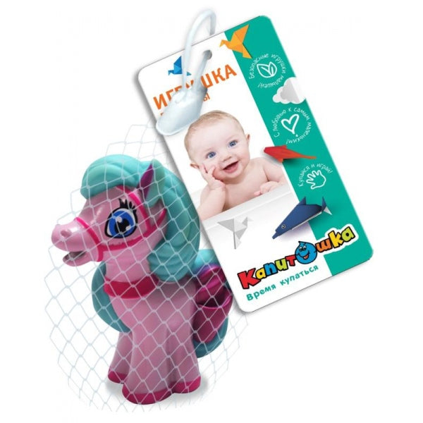 Игрушка для ванны блонди 10 см, в сетке, КАПИТОШКА в кор.2*240шт