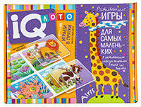 Пластиковое лото для малышей.3+.Играем в прятки. Кто это спрятался? Серия IQ лото.