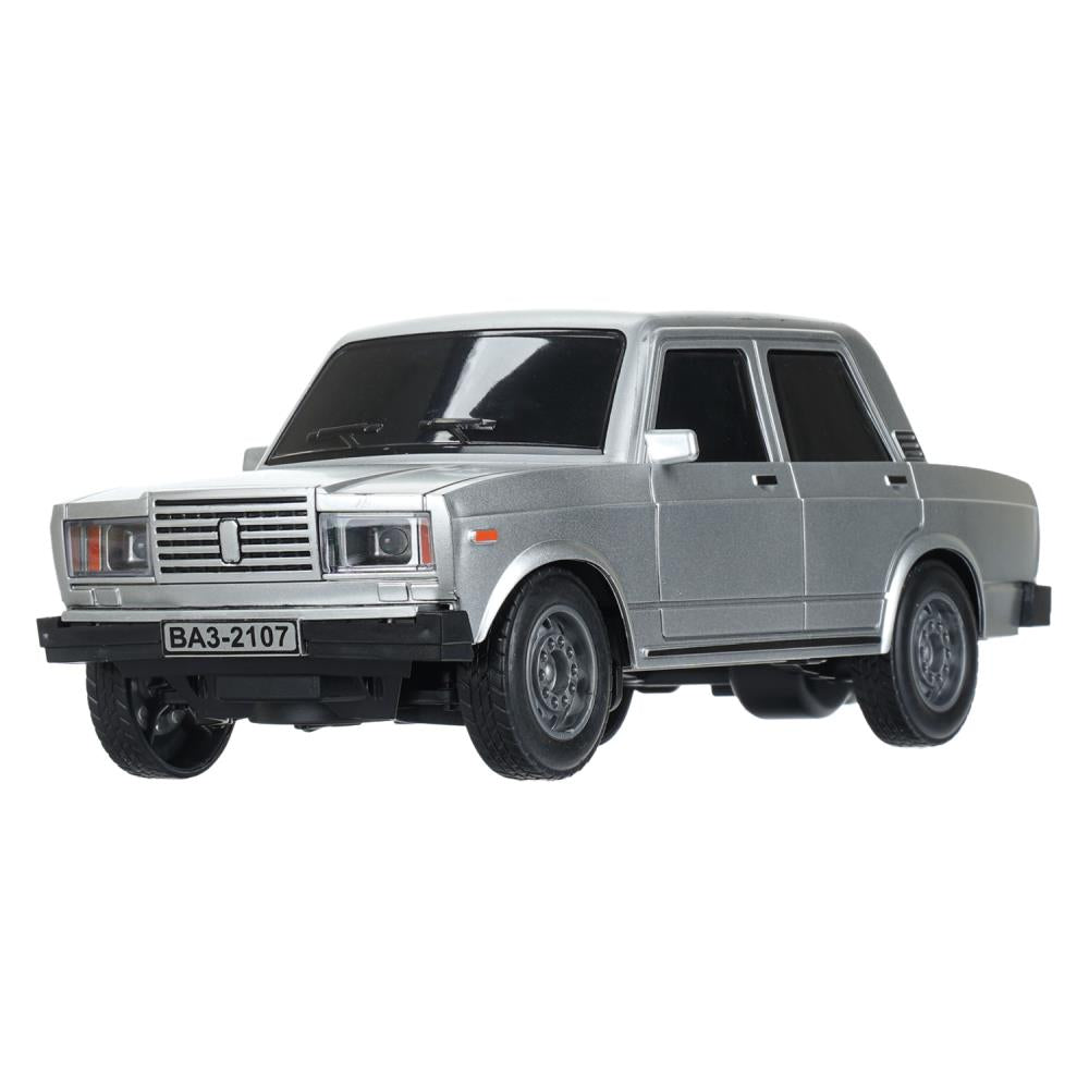 Машина р/у LADA ваз-2107 26 см, свет, серебристый, кор. Технопарк в кор.24шт